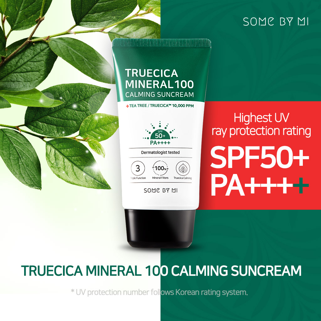 Kem Chống Nắng Some By Mi Truecica Mineral 100 Calming Suncream SPF50+/PA++++ 25ml
