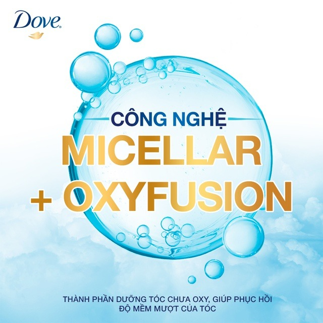 Kem Xả Dove Dưỡng Tóc Bồng Bềnh (Mới) 320g với công nghệ Oxyfusion® độc đáo bao gồm các thành phần dưỡng tóc chứa Oxy, giúp nuôi dưỡng và phục hồi độ mềm mượt của tóc.