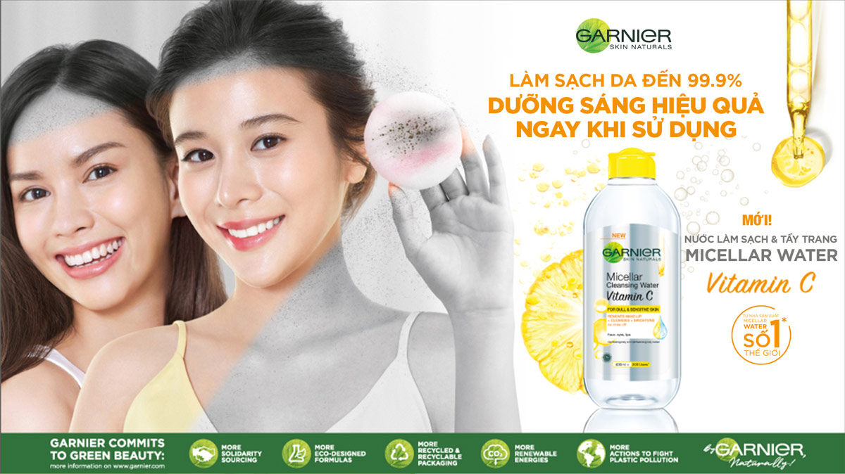 Nước Tẩy Trang Garnier Dành Cho Da Nhạy Cảm 400ml Micellar Cleansing Water For Sensitive Skin
