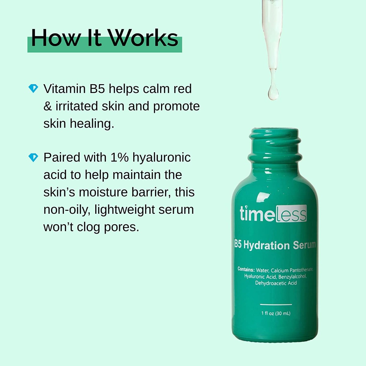 Serum Timeless Vitamin B5 Làm Dịu & Phục Hồi Da 30ml | Hasaki.vn