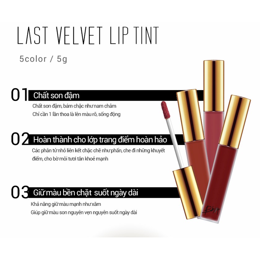 Son Tint Dạng Kem Bbia Last Velvet Lip Tint 