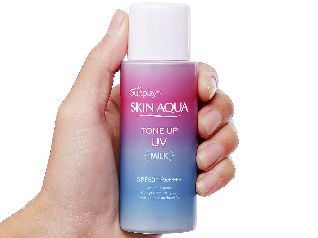 Sữa Chống Nắng Sunplay Kiềm Dầu, Hiệu Chỉnh Sắc Da Skin Aqua Tone Up UV Milk SPF50+/PA++++ 