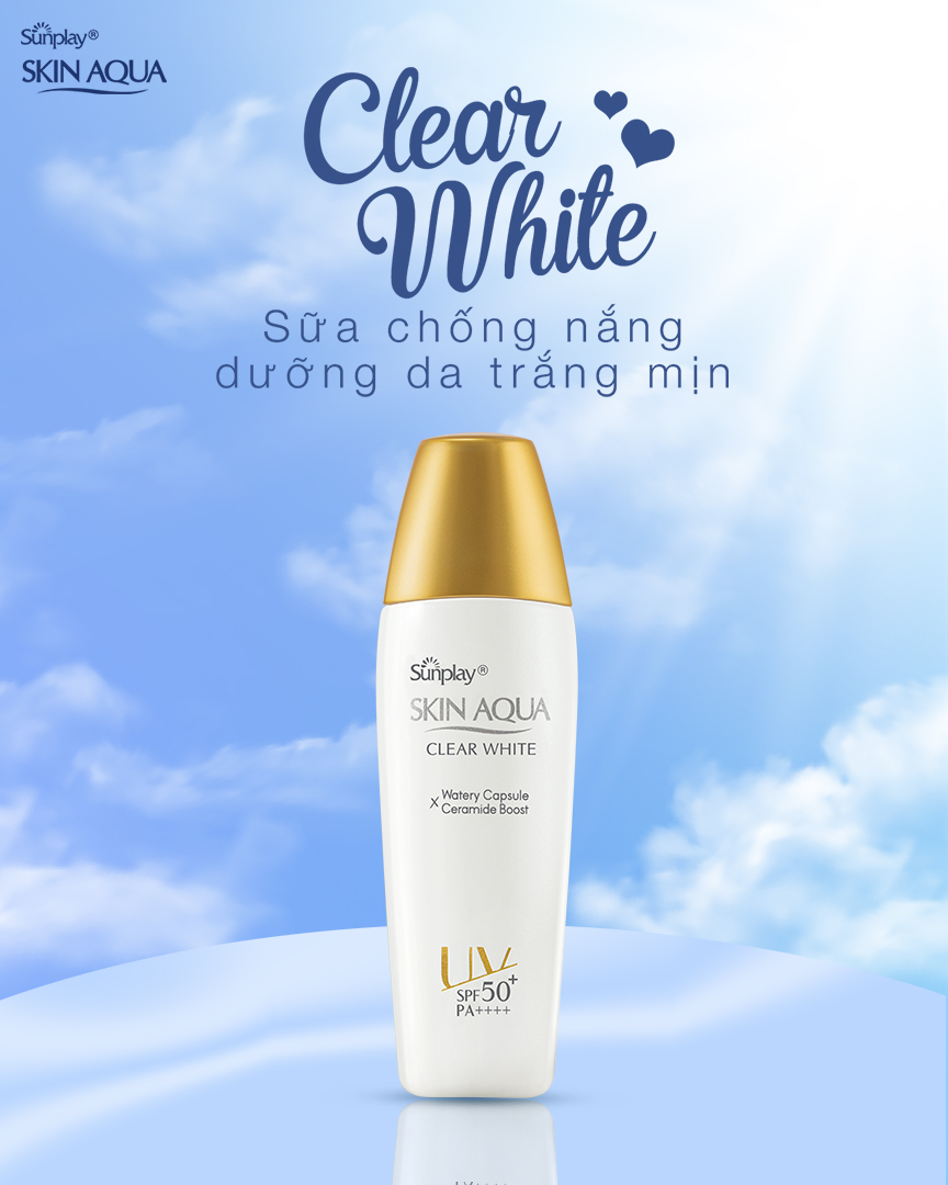Sữa Chống Nắng Sunplay Skin Aqua Clear White SPF50+ PA++++ Dưỡng Da Trắng Mịn
