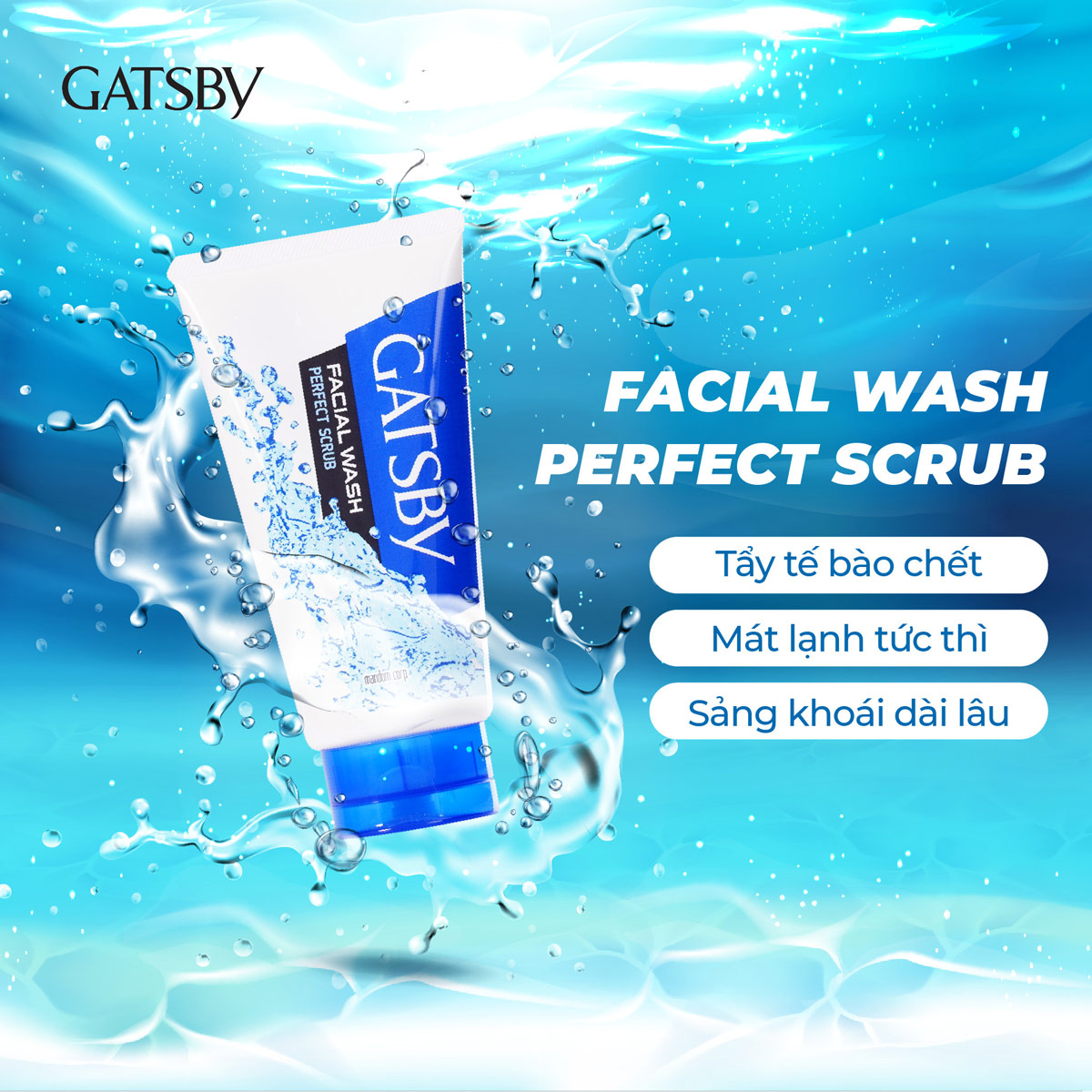 Sữa Rửa Mặt Dạng Hạt GATSBY Facial Wash Perfect Scrub 130g