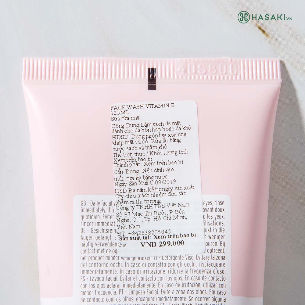 Sữa Rửa Mặt The Body Shop Vitamin E Gentle Facial Wash hiện đã có mặt tại Hasaki