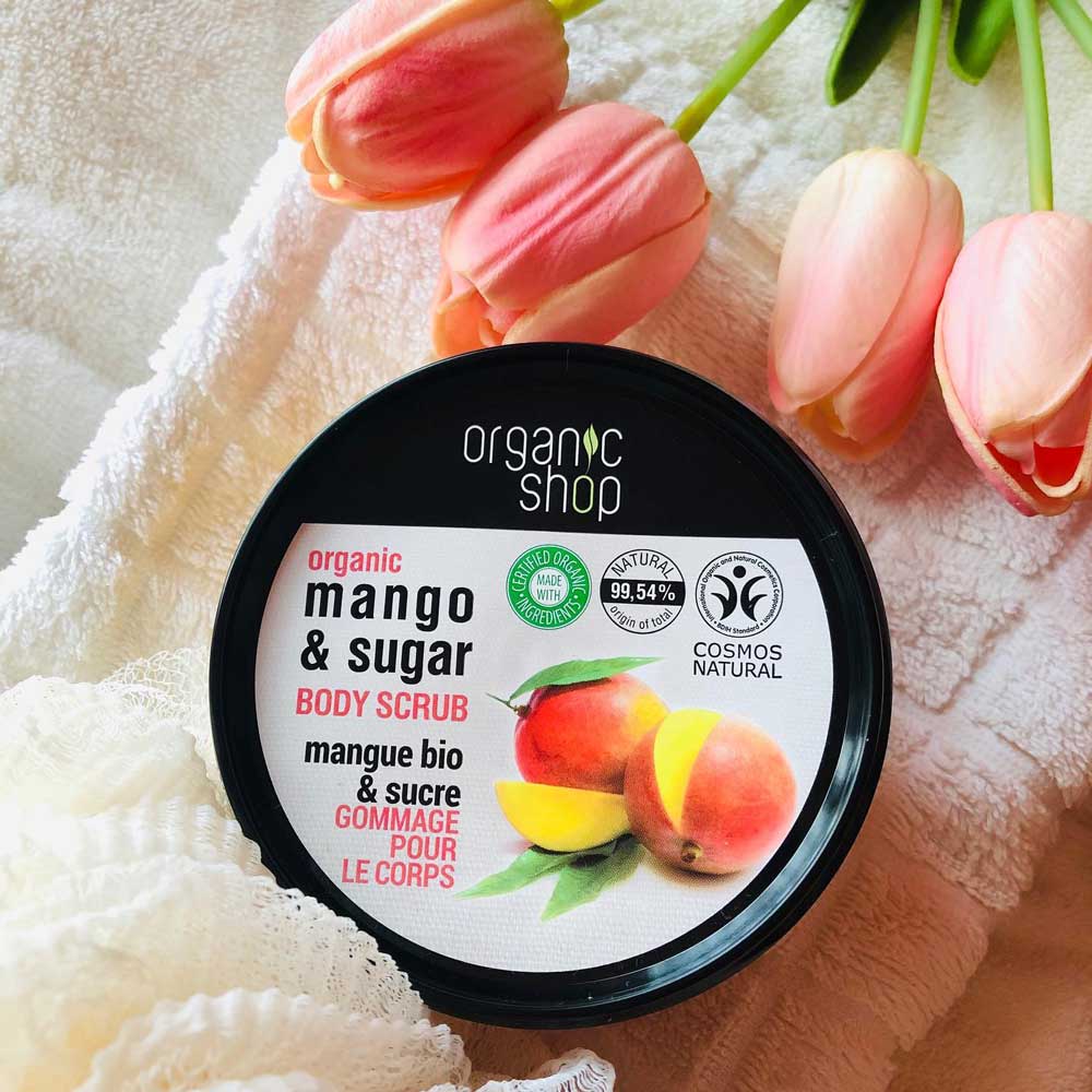 Tẩy Tế Bào Chết Toàn Thân Organic Shop Body Scrub Kenyan Mango hương Xoài