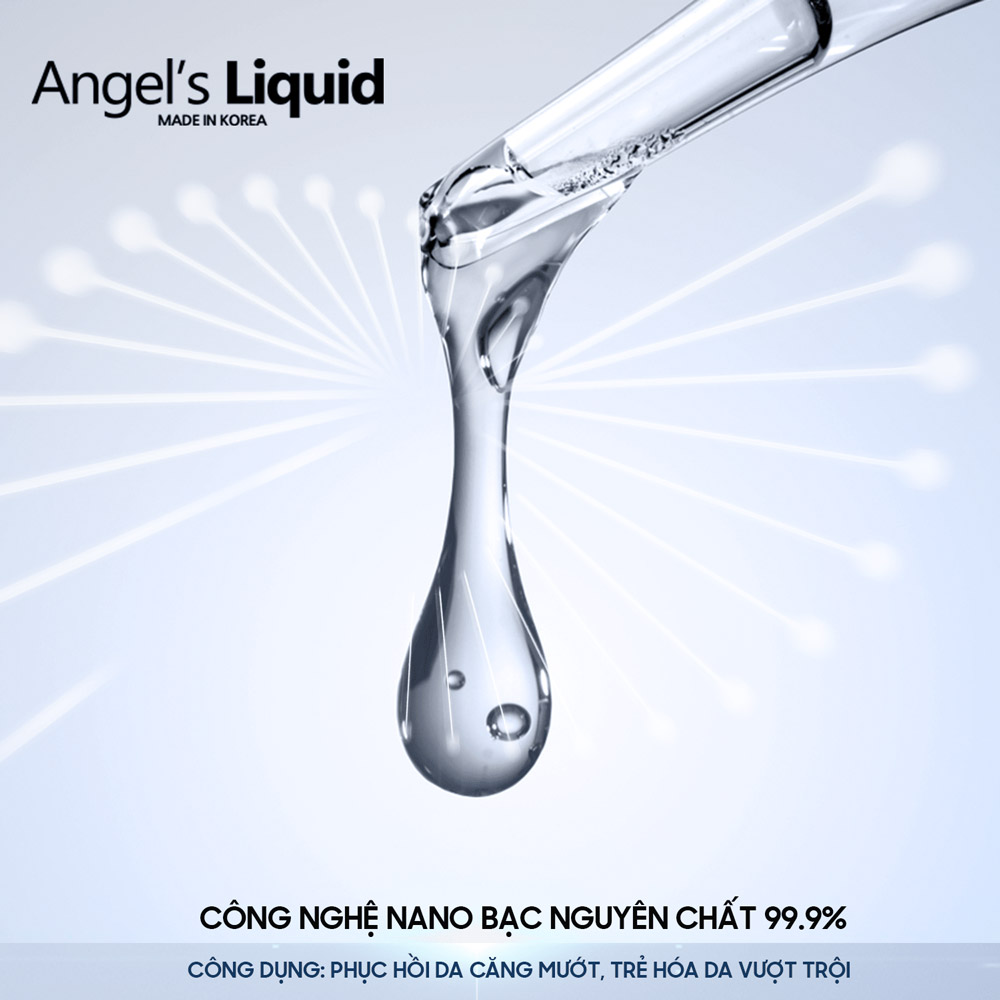 Tinh Chất Angel's Liquid 99.9% Silver Nine Premium Ampoule Pure Silver 100ml