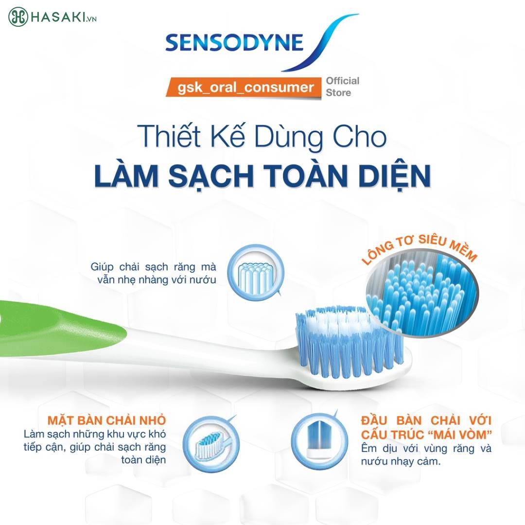 Bàn chải đánh răng Sensodyne Multicare Soft - Làm sạch toàn diện
