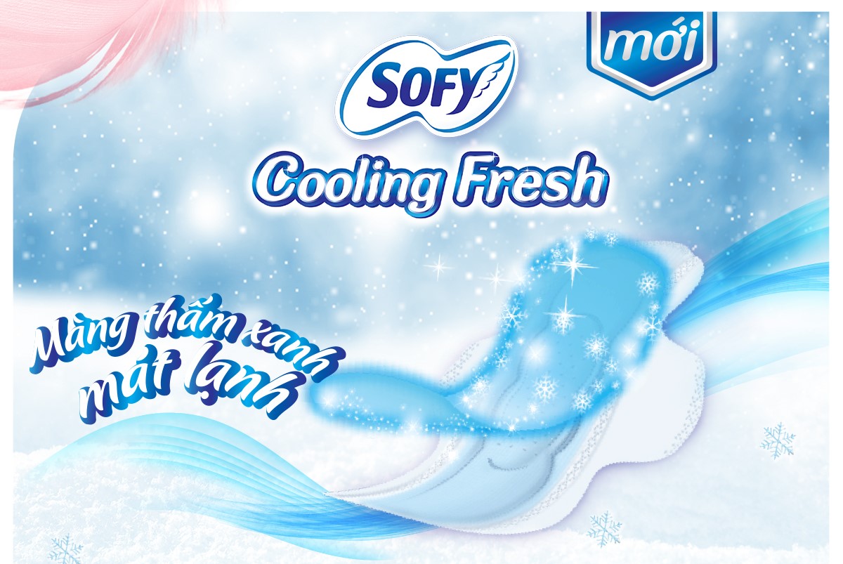 Băng Vệ Sinh Sofy Cooling Fresh Ultra Slim 0.1 Siêu Mát Lạnh 23cm