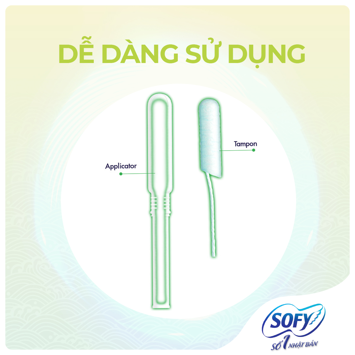 Băng Vệ Sinh SOFY Soft Tampon Super dễ sử dụng, tiện lợi khi mang theo bên người