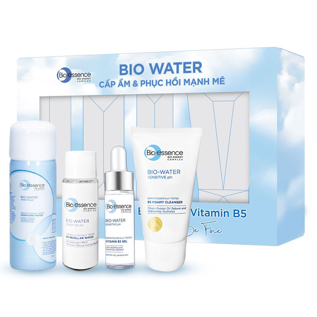 Bộ Sản Phẩm Bio-essence Bio Water Cấp Ẩm & Phục Hồi Da 4 Món
