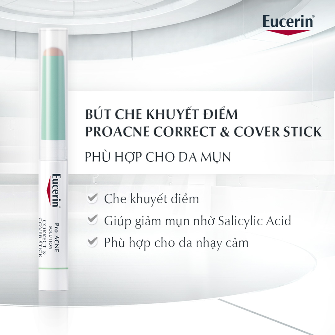 Bút Che Khuyết Điểm Cho Da Mụn Eucerin ProAcne Solution Cover Stick