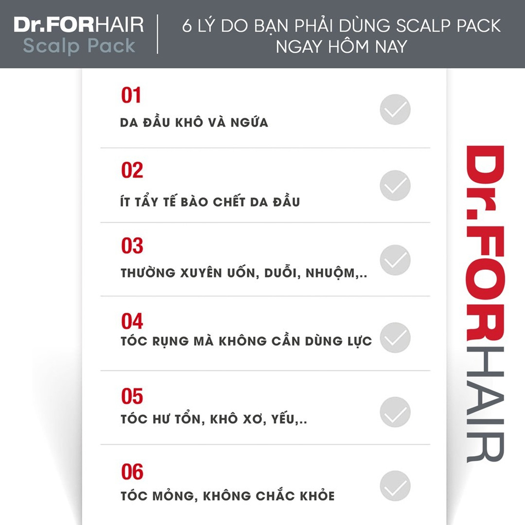 Dầu Xả Dr.FORHAIR Folligen Scalp Pack dành cho tóc khô xơ, mỏng yếu và da đầu khô ngứa.