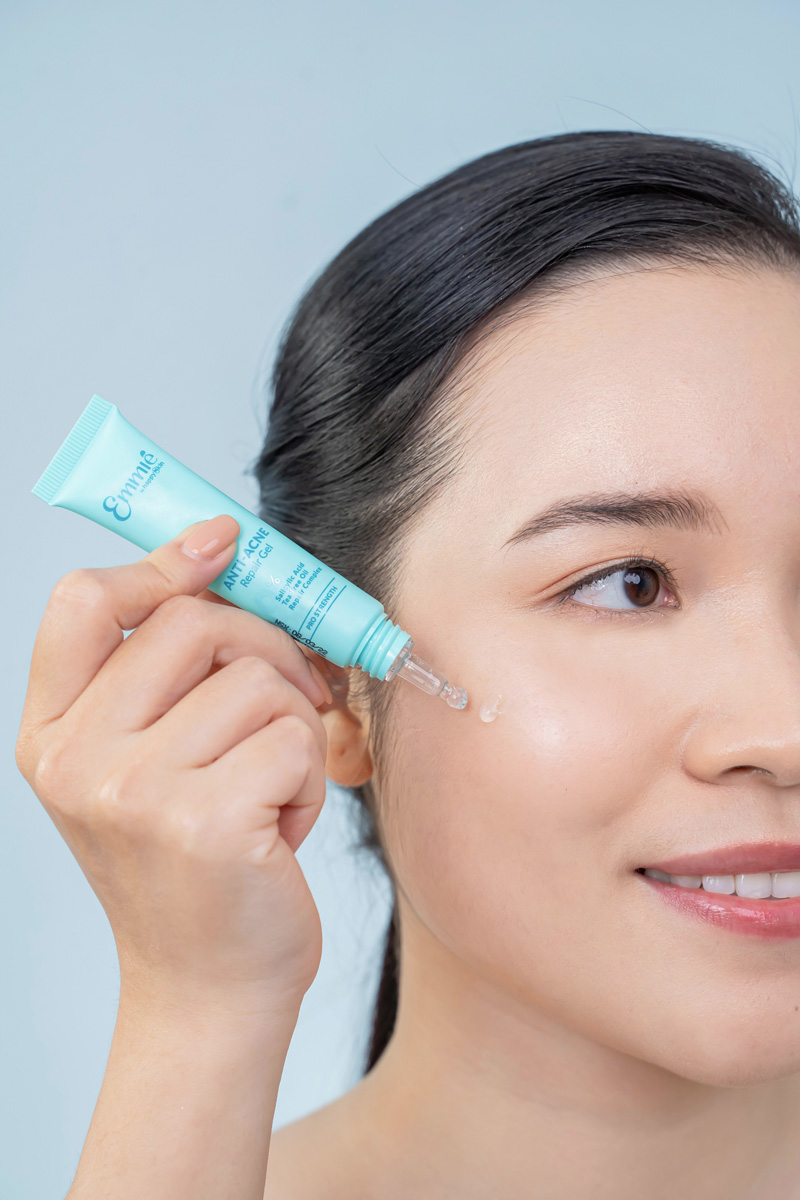 Gel Giảm Mụn Emmié Anti Acne Repair Gel phù hợp cho mọi loại da, kể cả làn da nhạy cảm.