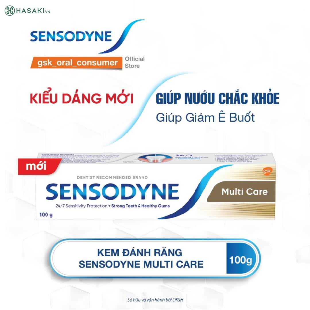 Kem Đánh Răng Sensodyne Multi Care - Giúp nướu chắc khỏe & Giảm ê buốt