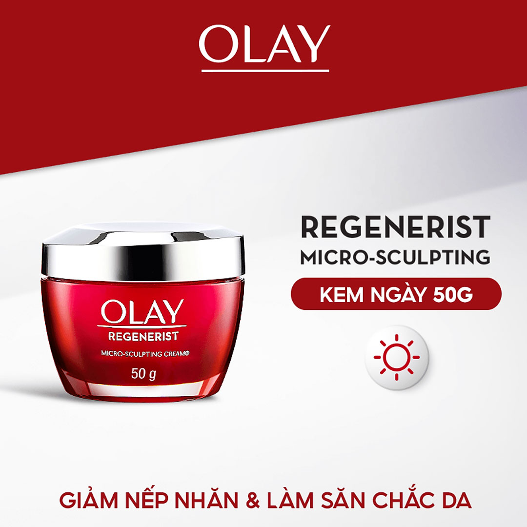 Kem Dưỡng Olay Regenerist Micro-Sculpting Cream Ngừa Lão Hóa Da Ban Ngày 50g