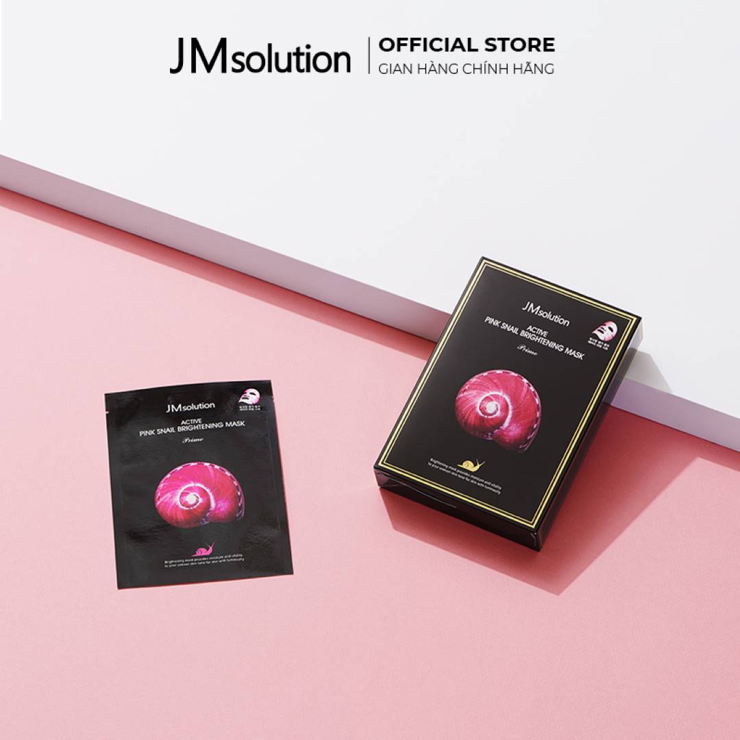 Mặt Nạ JM Solution Dưỡng Sáng Da Ốc Sên Hồng Active Pink Snail Brightening Mask Prime
