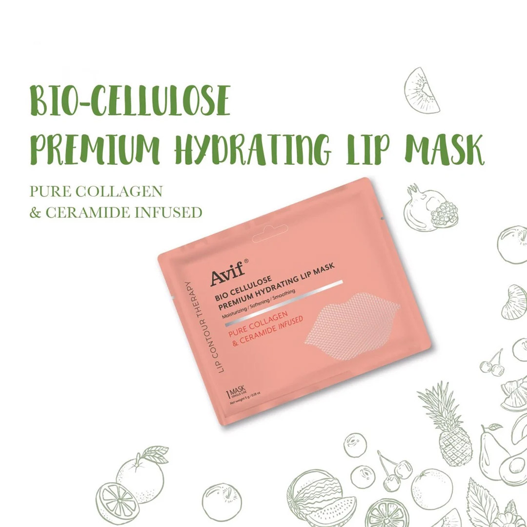 Mặt Nạ Dưỡng Môi Avif Bio Cellulose Premium Hydrating Lip Mask 5g