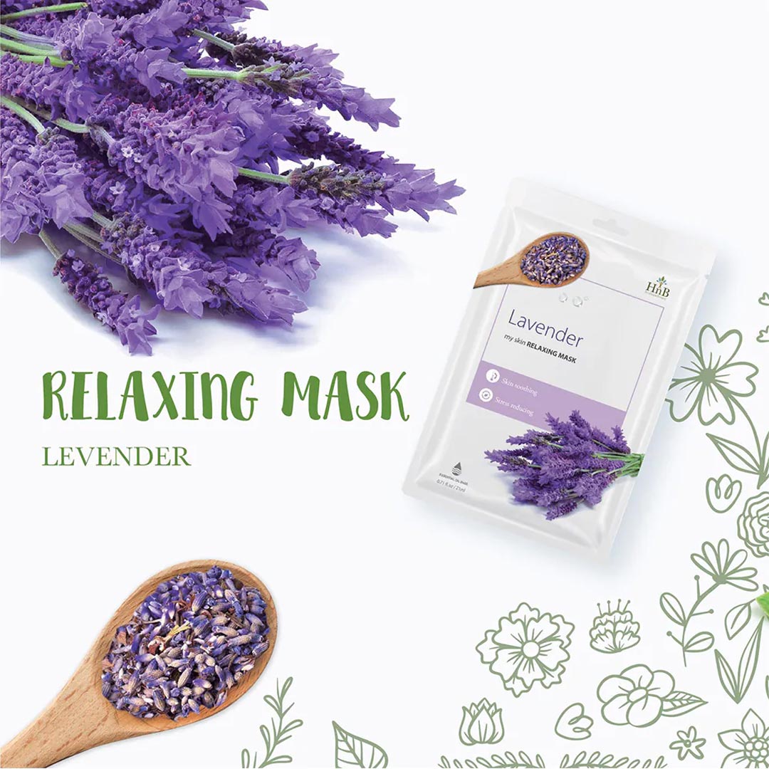 Mặt Nạ Dưỡng Da Chiết Xuất Hoa Oải Hương HNB My Skin Relaxing Mask Lavender 20ml