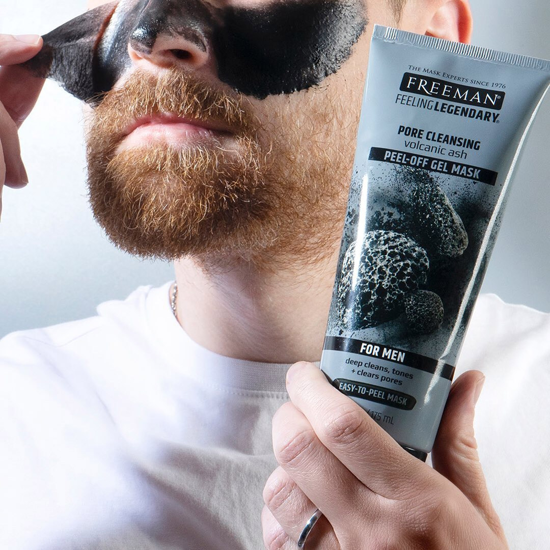 Mặt Nạ Lột Tro Núi Lửa Làm Sạch Sâu Da Freeman Beauty Pore Clearing Peel-Off Mask with Volcanic Ash (For Men) 175ml