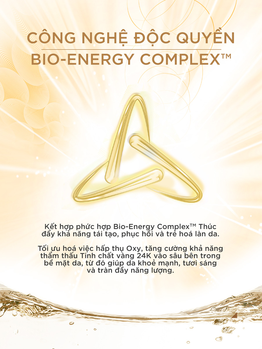 Nước Dưỡng Bio-essence Bio Gold Rose Gold Water 100ml ứng dụng công thức độc quyền Bio-Energy Complex™ giúp dưỡng chất hấp thụ vào da nhanh chóng cho da khỏe mạnh và nuôi dưỡng sâu bên trong.