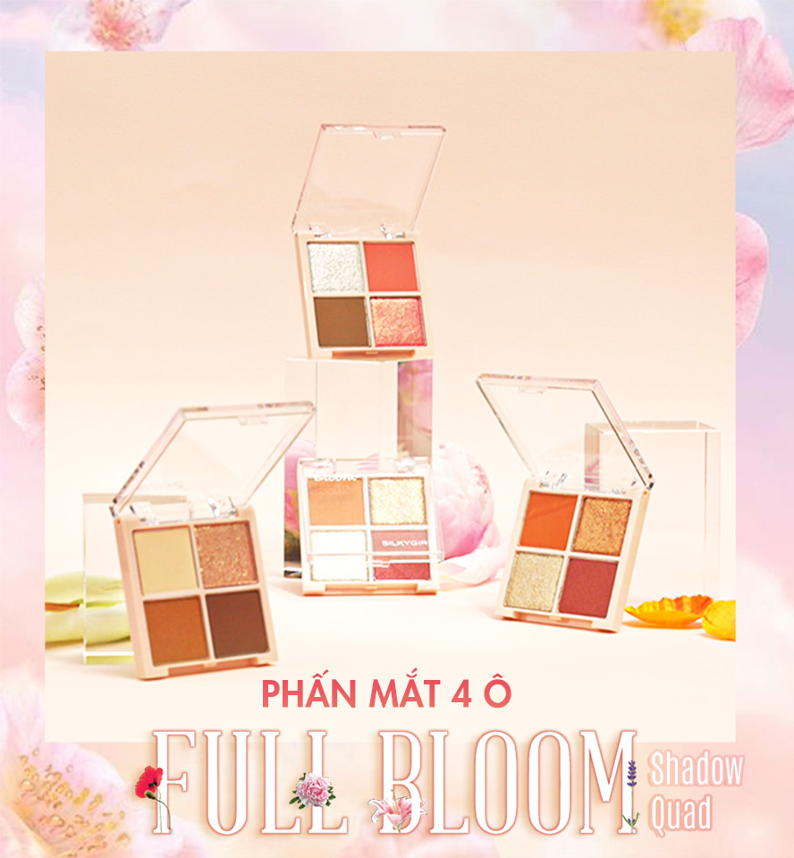 Bảng phấn mắt SILKYGIRL FULL BLOOM QUAD mới