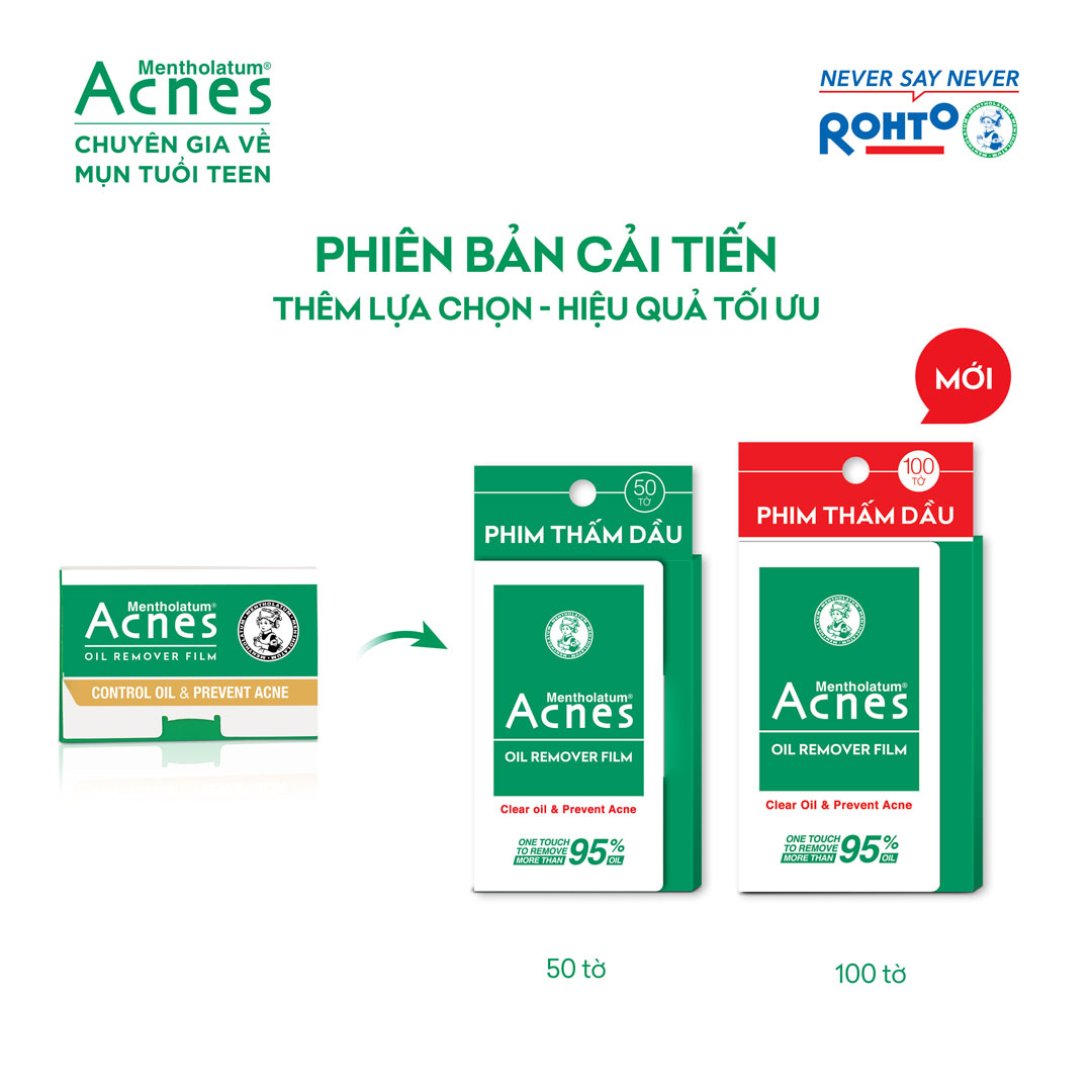Phim thấm dầu Acnes Oil Remover Film (Mới)