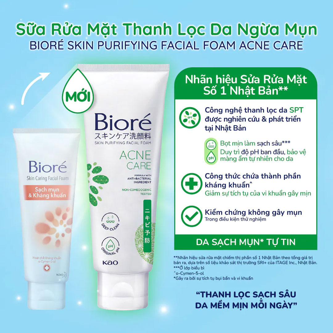 Bioré Skin Purifying Facial Foam Acne Care