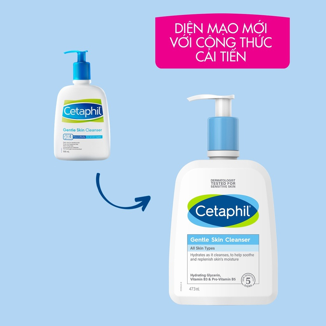 Sữa Rửa Mặt Cetaphil Gentle Skin Cleanser 473ml (Mới)