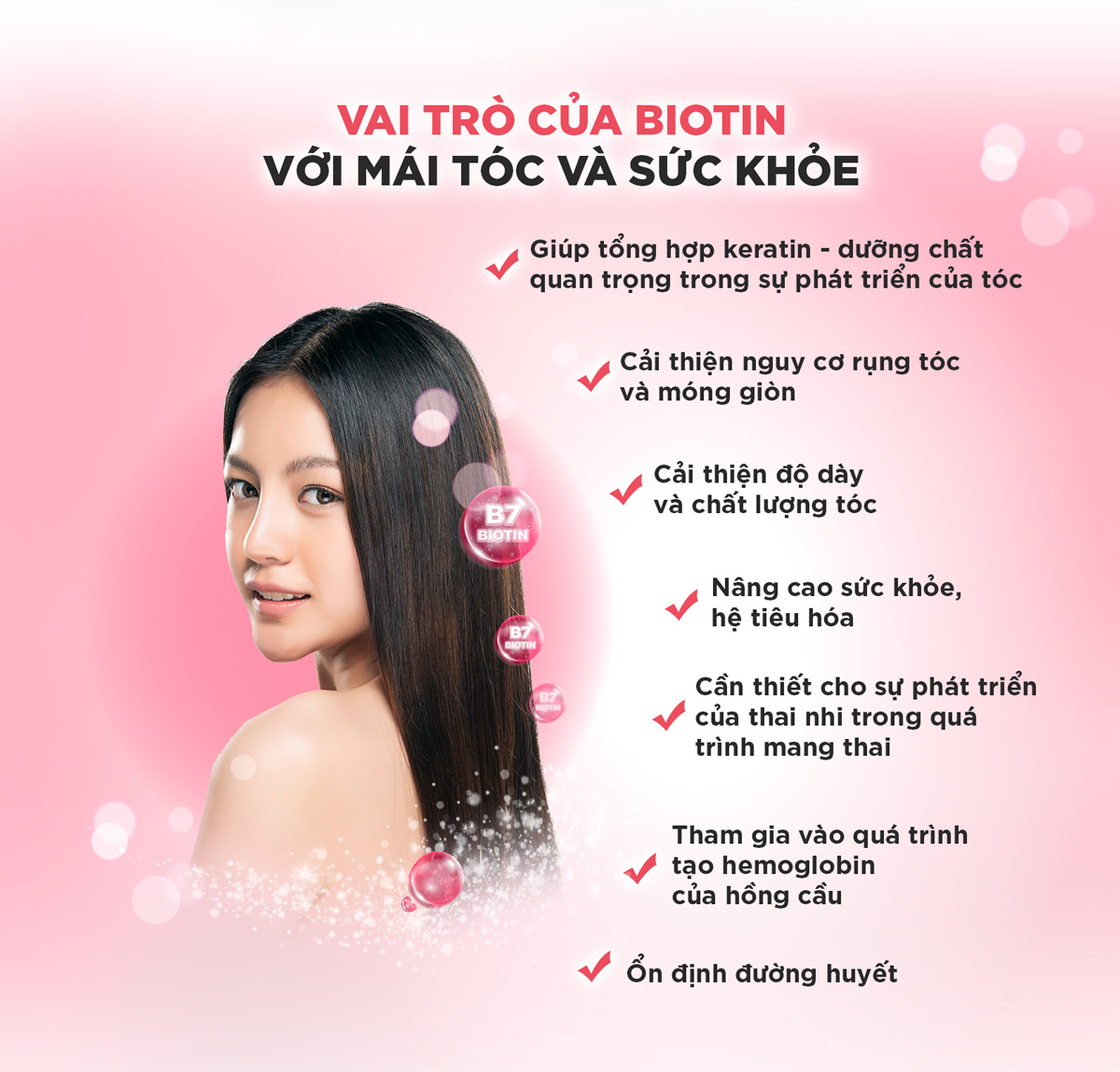 Viên Uống DHC Sustained Release Biotin giúp bổ sung biotin cho làn da và mái tóc khoẻ đẹp.