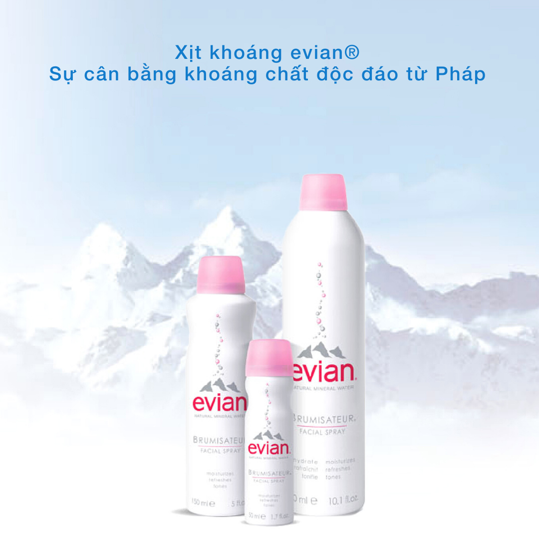 Xịt Khoáng Cấp Ẩm Và Làm Dịu Da Evian Facial Spray
