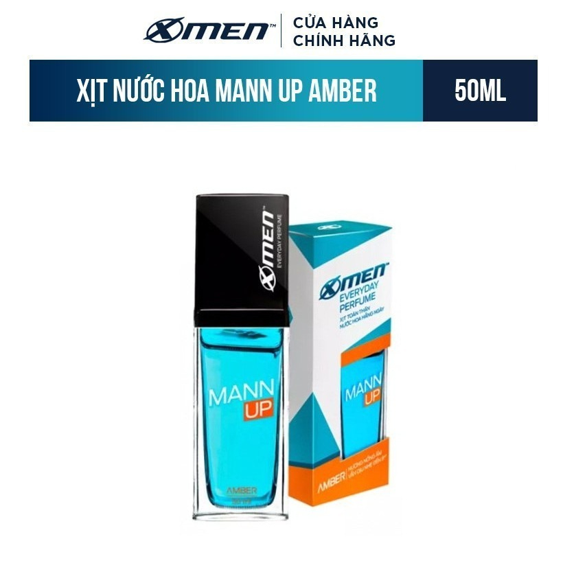 Xịt nước hoa toàn thân X-Men Everyday Perfume Mann Up Amber 50ml