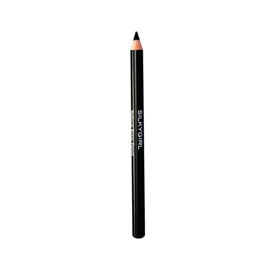 Chì Kẻ Chân Mày Silky Girl Màu Đen 01 Soft Black Natural Brow Pencil