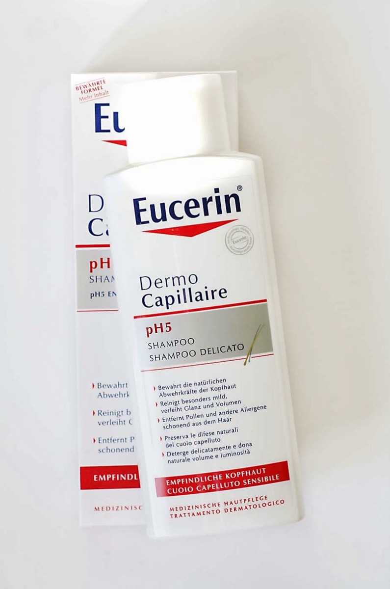 Dầu Gội Dịu Nhẹ Cho Da Đầu Nhạy Cảm Eucerin Dermo Capillaire pH5 Mild Shampoo lành tính