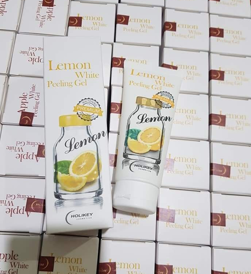 Gel Tẩy Tế Bào Chết Chanh Vàng Holikey Làm Sáng Da Lemon White Peeling Gel 100ml