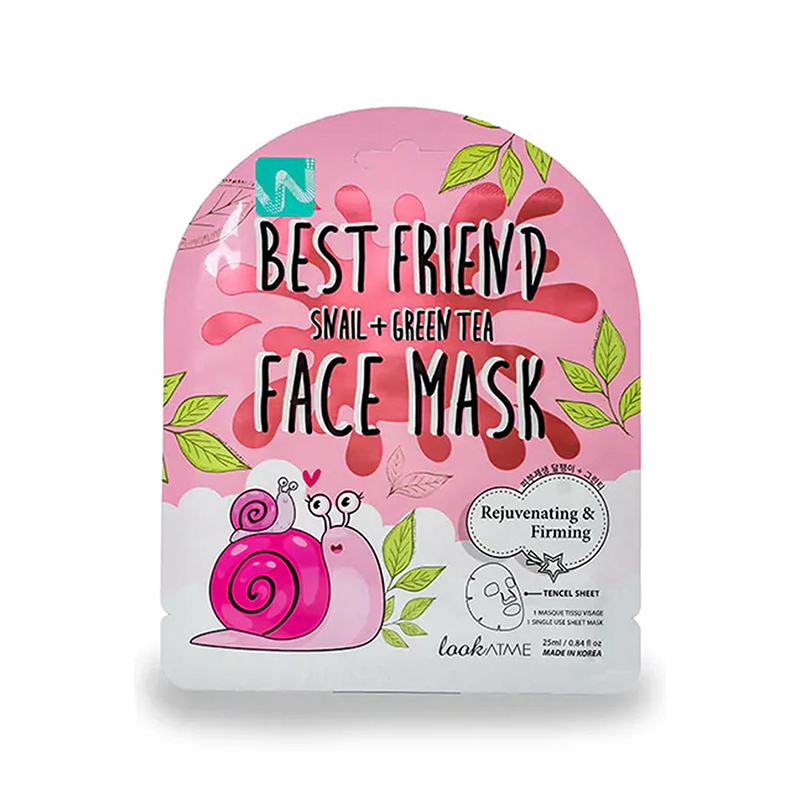 Mặt nạ dưỡng da lookATME Best Friend Face Mask #Snail & Green Tea 25ml