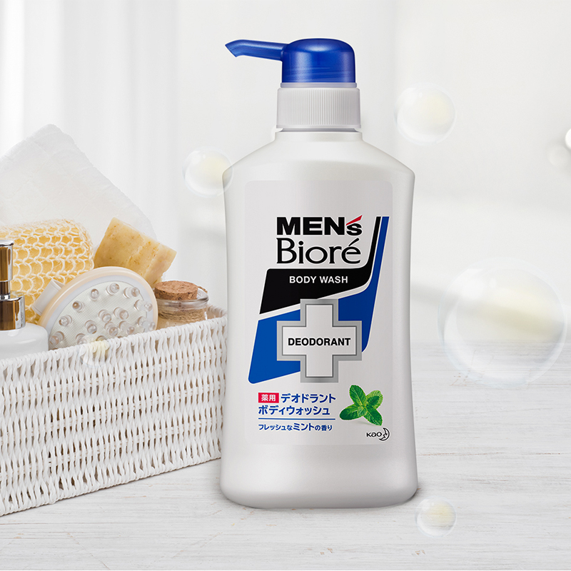 Sữa tắm khử mùi Men’s Bioré Body Wash Xà Hương Bạc Hà - 02
