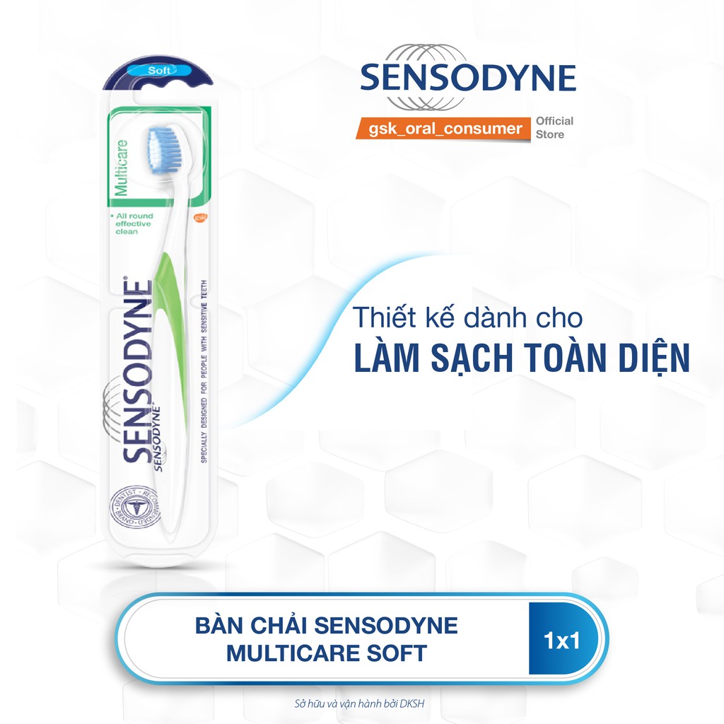 Bàn Chải Đánh Răng Sensodyne Multicare Soft Sạch Toàn Diện