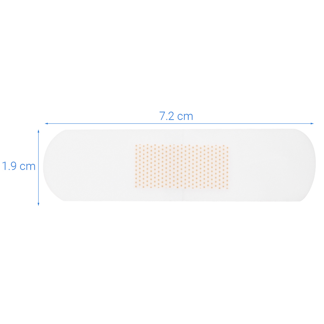 Kích thước Băng Keo Cá Nhân Nexcare 3M Clear Plastic Bandages Strips Gói 10 Miếng