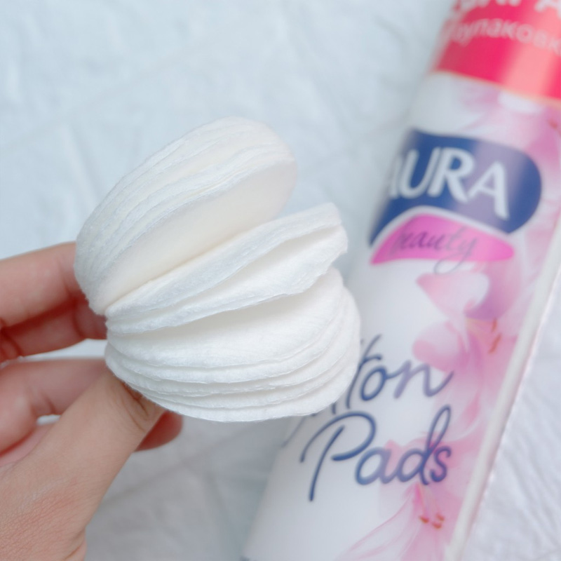 Bông Tẩy Trang Aura Beauty Cotton Pads 150 Miếng Hasaki 