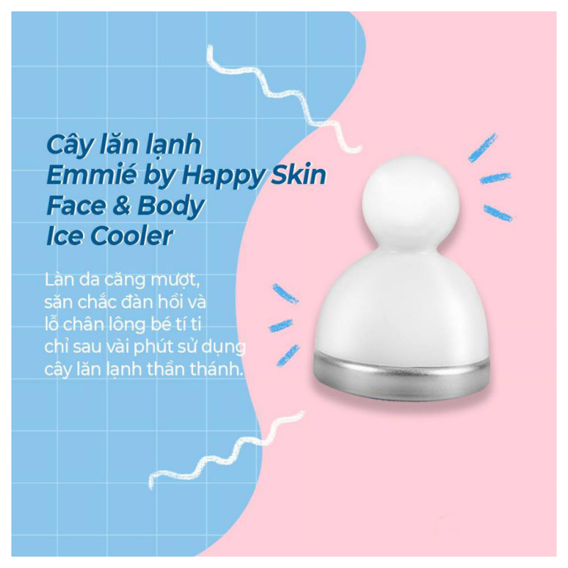 Cây Lăn Lạnh Emmie by Happy Skin Face & Body Ice Cooler 1 Cây