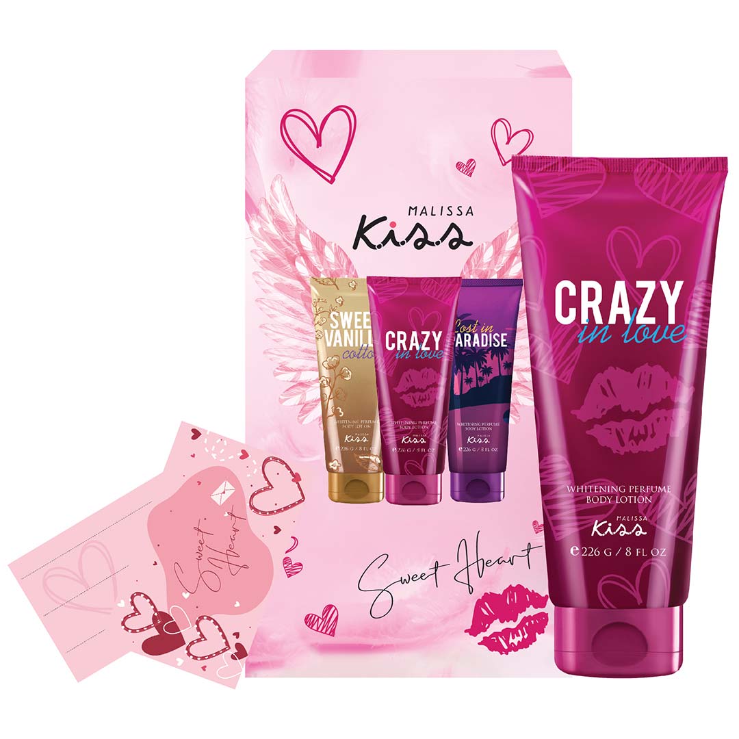 Hộp Quà Sữa Dưỡng Thể Malissa Kiss #Crazy In Love 226g
