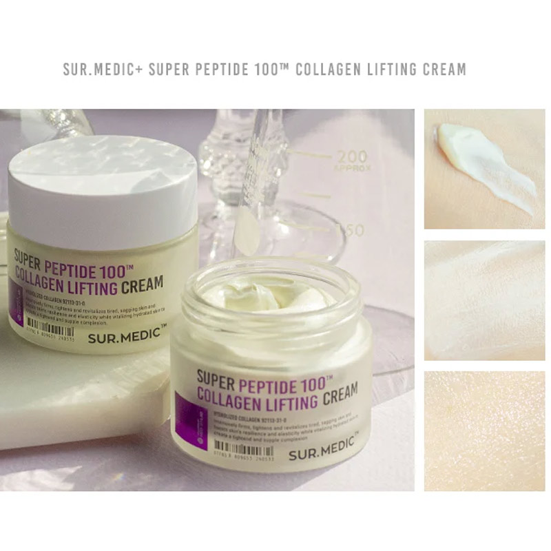 Kem Dưỡng Sur.Medic+ Super Peptide 100TM Collagen Lifting Cream 50ml 