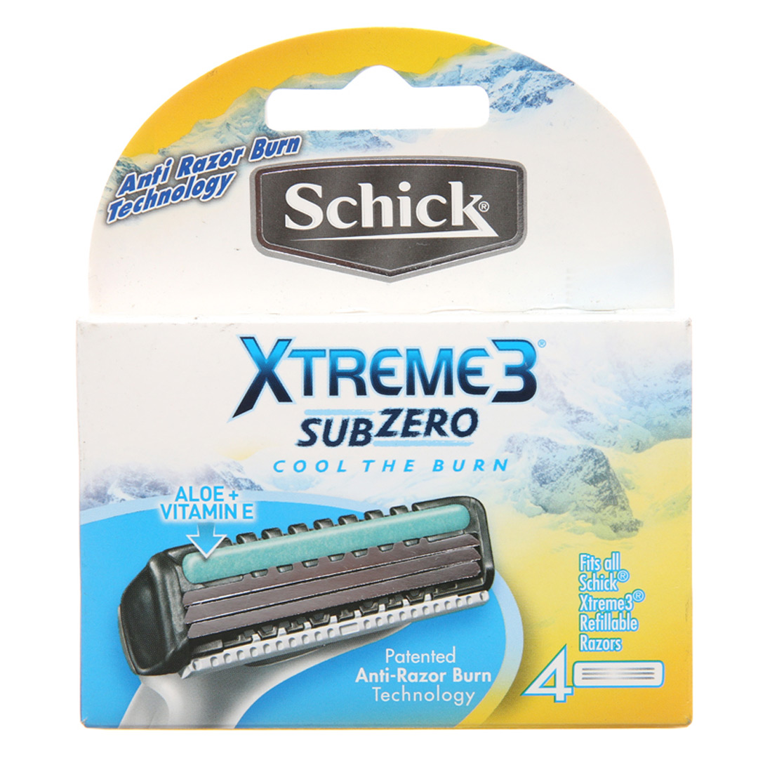 Lưỡi Dao Cạo Schick Xtreme3 4S Sub Zero (Vỉ 4 Cái)