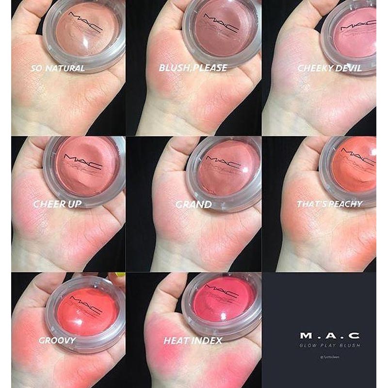 Bảng màu Má Hồng Dạng Kem Mac Glow Play Blush 