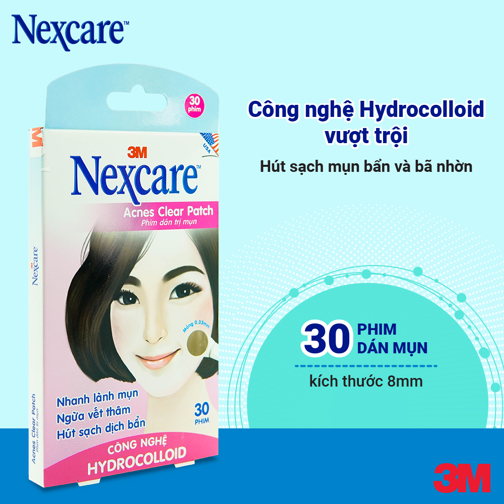 Nexcare 3M Acnes Clear Patch 30 Miếng