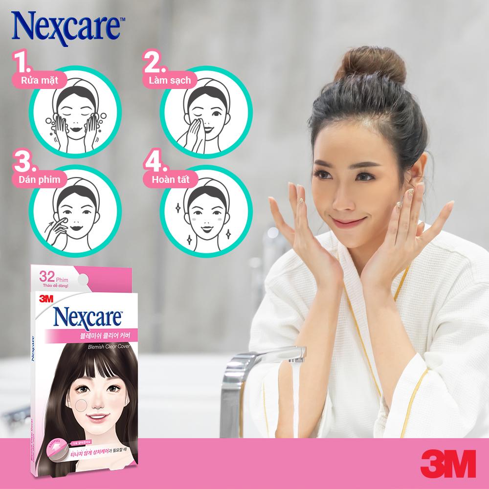 Miếng Dán Mụn Nexcare 3M Blemish Clear Cover 32 Miếng