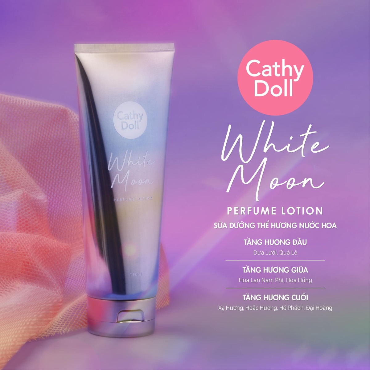 Sữa Dưỡng Thể Hương Nước Hoa Cathy Doll White Moon