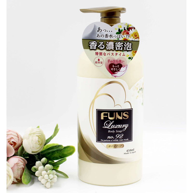 Sữa Tắm Funs Luxury No.92 Hương Nước Hoa Body Soap No.92 - The Perfume of White Rose Mus 450ml