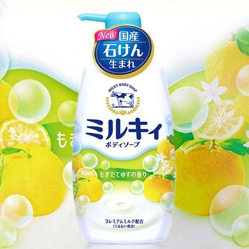Sữa Tắm Milky Body Soap COW Hương Cam Chanh Milky Body Soap Citrus Soap Scent 550ml
